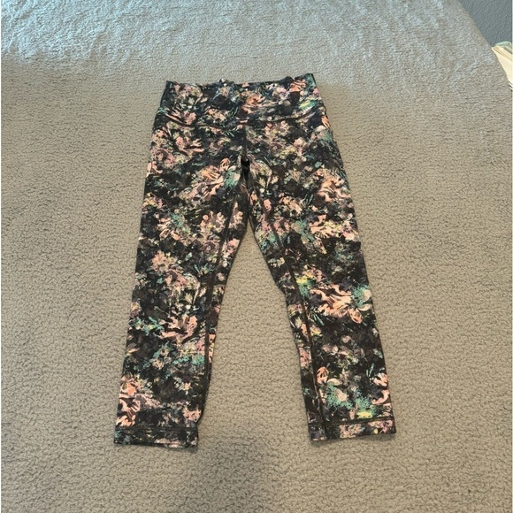 Lululemon Wunder Under Crop (High-Rise) *Full-On Luon 21" Dappled Daze Multi 8 - Picture 1 of 10